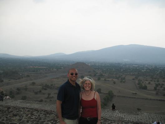 Brent and me at Teotihuacan