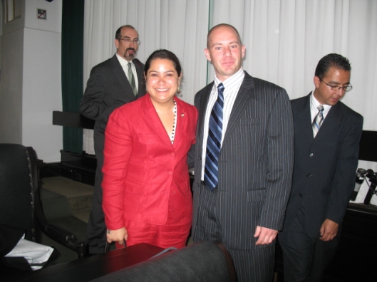 Senator Adriana Gonzalez Carrillo and Larry