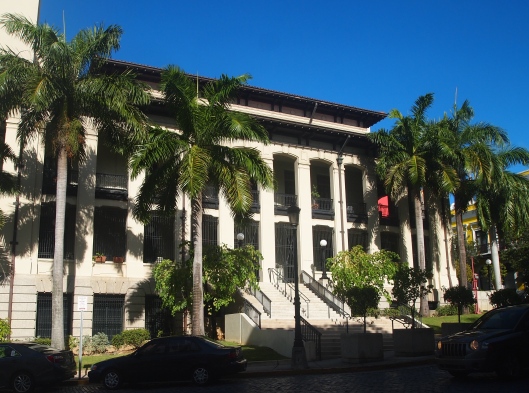 The U.S. Post Office in the center of Old San Juan, a formidable presence