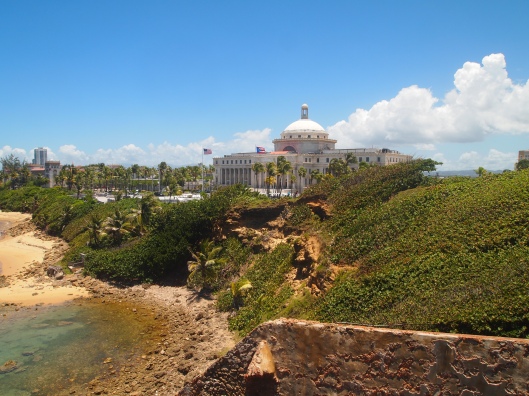 view of Capitol from Castillo de San Cristóbal