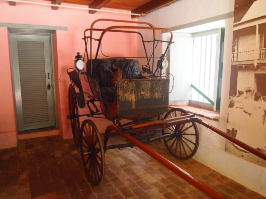 Carriage used on the coffee plantation at Hacienda Buena Vista
