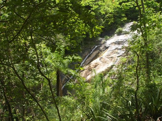 the waterfall that powered much of the operation
