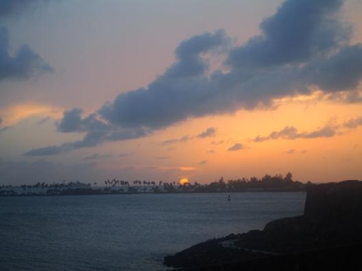 Sunset in Old San Juan